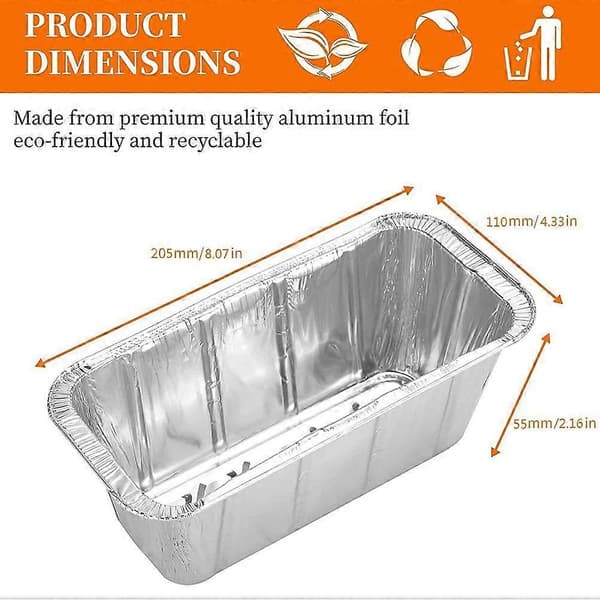 20 stk. Grillplate Aluminiumfolie Bakebokser for steking