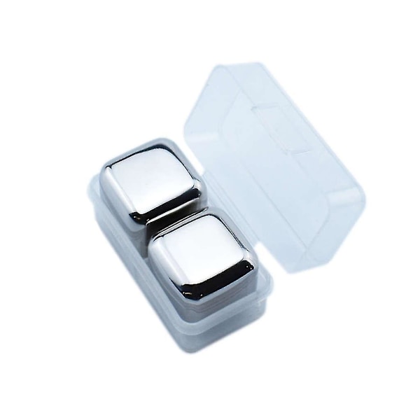Isterninger i rustfritt stål, gjenbrukbare kjølesteiner i metall for whisky, holder kaldt 5ml Q