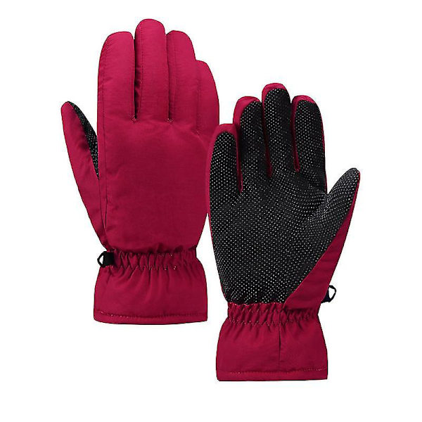 Vindtäta Varma Handskar Herr Vinter Fleece Utomhus Ridning Elmotorcykel S-xl Red S