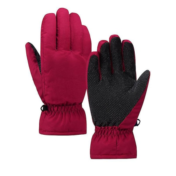 Vindtette Varme Hansker Herre Vinter Fleece Utendørs Sykling Elektrisk Motorsykkel S-xl Red S