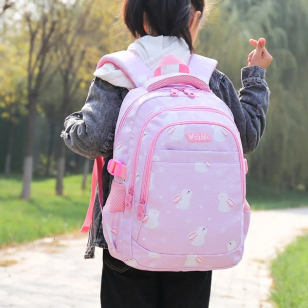 Söta barn Skolryggsäckar Kawaii Barn Flickor Skolväskor Lätta Primary Student School Bags Handväskor och case Set Black