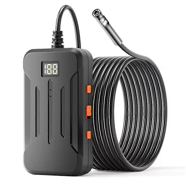 F300 Industriel WIFI Endoskop HD1080P Dobbelt Linse Kamera 5.5MM Bilinspektion Boreskop IP68 Vandtæt 2600mAh LED'er