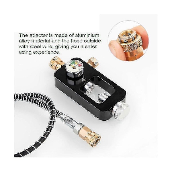 Scuba Tank Refill Adapter Kit - Høytrykks oksygenflaske adapter for dykkerutstyr P20250110272