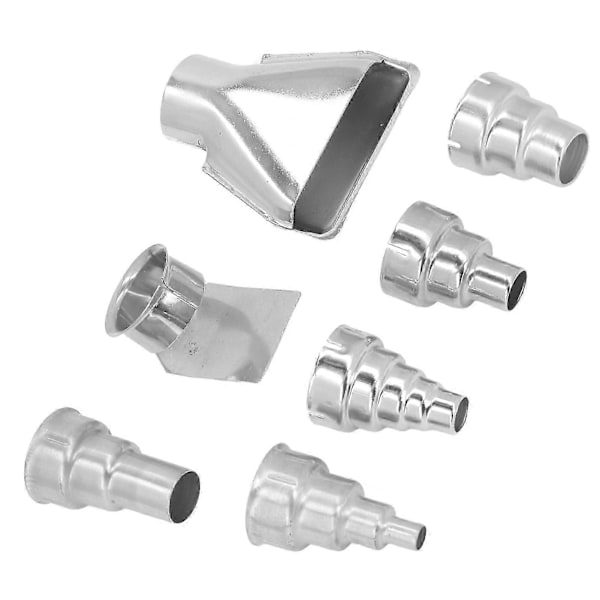 7 stk. 35 mm Varmluftpistol Dysesæt Rustfrit Stål Varmluftpistol Dyse til Rørsvejsning PVC Krympning