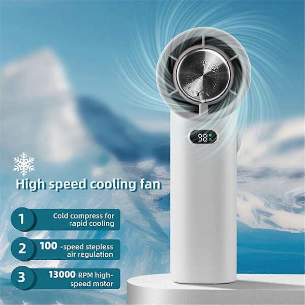 Mini Bærbar Køleventilator, Håndholdt Jetventilator, Motorvind Højhastigheds Kanalventilator