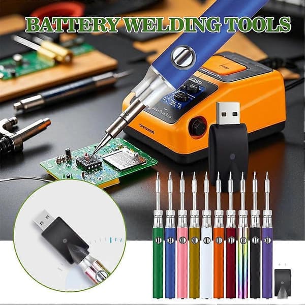 350mAh Threaded Soldering Iron Kits Portable Rechargeable Welding Tools Vit