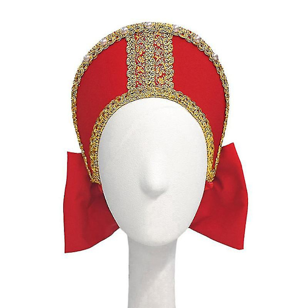 Rysk Dans Flicka Kostym Röd Sarafan Folk Maskerad Barn Ryska Traditionella Kläder M 115-130cm