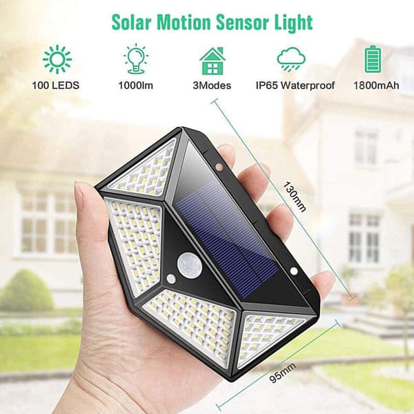 100 LED Solcellslampor, IP65 Vattentät Utomhus - 2-pack