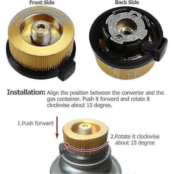 Campingkök Gasolcylinder Anslutningsadapter Gasmunstycken Gasolcylinderadapter