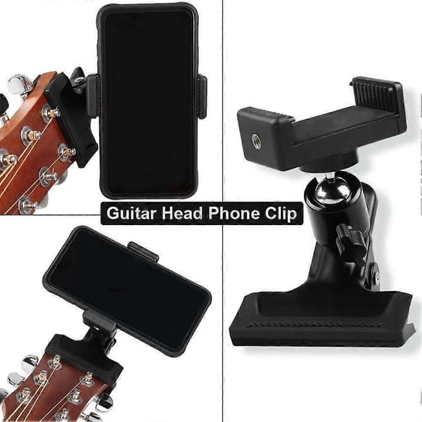 360 rotasjon gitartelefonholder for musikkvideoopptak