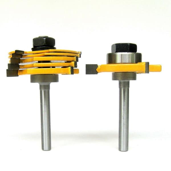 8 stk. 1/4 tomme skaftslids, samling 6 skær & 2 dor Router Bit Sæt