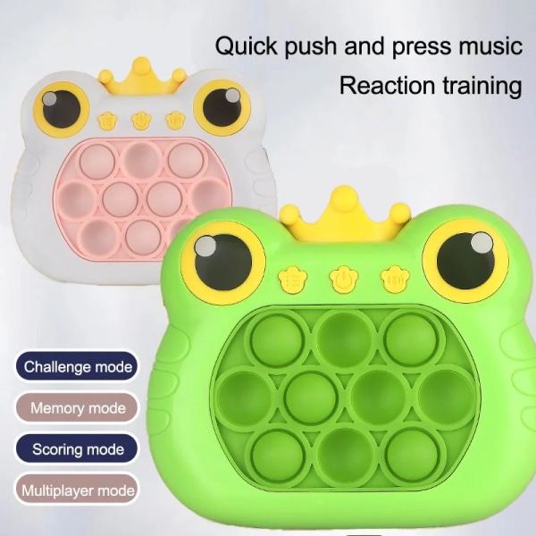 Ultimat Moro med Trykke Spillmaskin, Happy Speed, Puzzle Pass, Drep Rotter & Dekomprimeringsleker - Gjør Deg Klar for Non-Stop Underholdning White Frog Premium