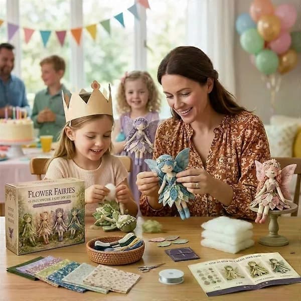 Ny Fairy Patchwork DIY-kollektion, sjovt blomsterfe-patchwork-sysæt