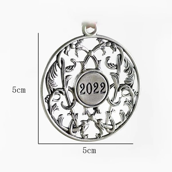 Julepynt Anheng Hengende Metall Ornamenter Julenissen Snøfnugg Juletre Snømann Dyr Krans Juleutstyr style 11
