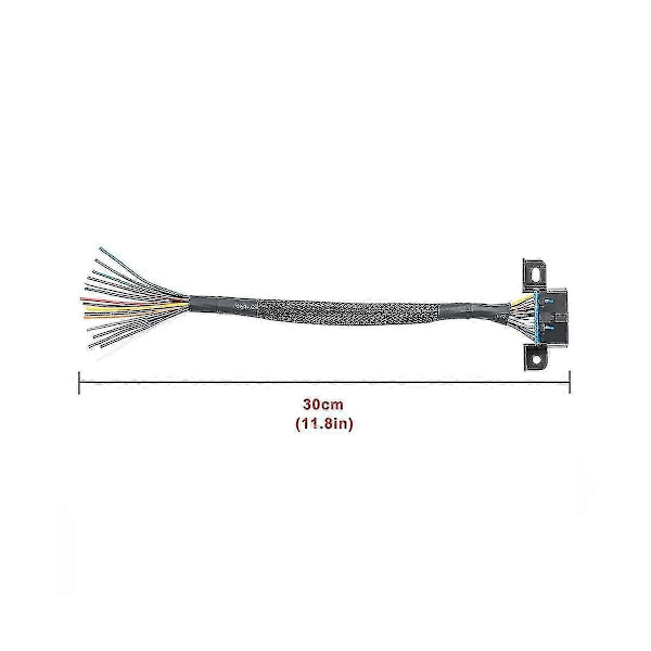 Universal Obd2 16-stifts Honkontakt till Öppen Obd-kabel Honförlängningskontakt Ribbon Interface