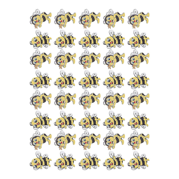 40 stk. Trebieknapper Tegneserie Dekorativ Pynt for Sying Strikking Scrapbooking