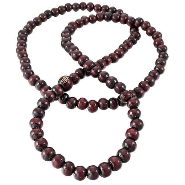 6 mm Puinen Ranneke Tiibetin Buddhalaisen Sandalin Kaulakoru 108 Helmeä Buddhalaisuus Rukoileva Mies, Nainen