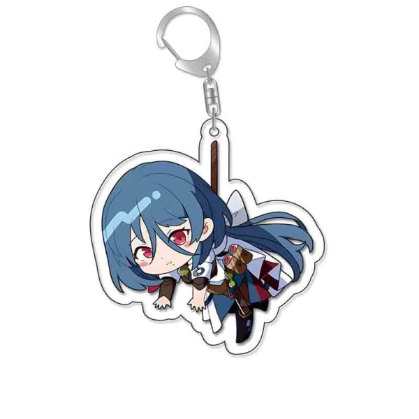 Peli Honkai Star Trail Keychain Anime Influence 3rd Gen ACG Fan Cosplay Pack riipus avaimenperä 8 6 cm