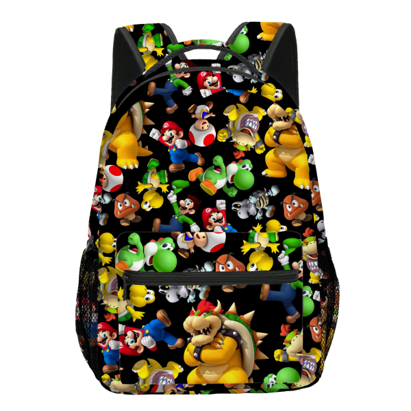 Kawaii Super Mario Bros. Skolesekk for gutter og jenter Clear