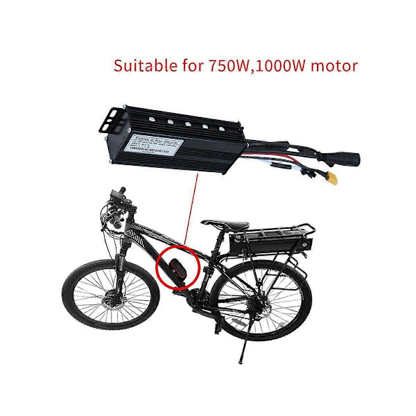 30A Tre-Mode Sinusbølge Ebike Controller til 36V 48V 750W1000W Elektrisk Cykel Motor Lithium Batt