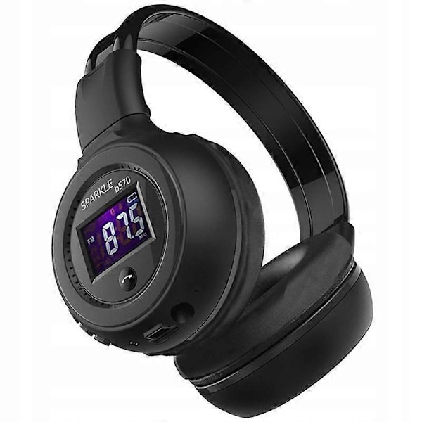 Trådløse hodetelefoner Zealot B570 Radio Fm Lcd Bluetooth On-ear Mikrofon