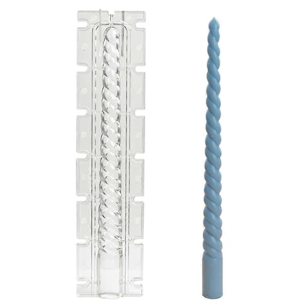 3D vridd langstrakt stearinlys plastform DIY unik duftlysform