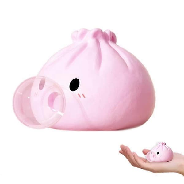 Dumpling Squeeze Toy - Stressavlastning, Snabb Återhämtning, 6.5cm, Silikon PinkBubble