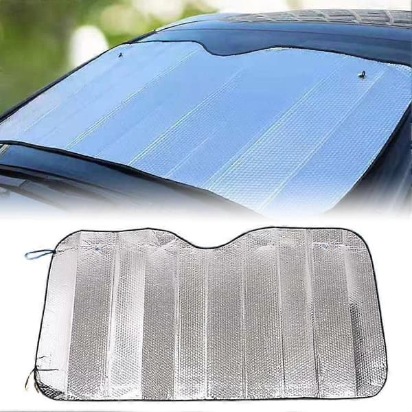 Foldable Car Windshield Sun Shade, Dustproof UV Protection 130x60 cm