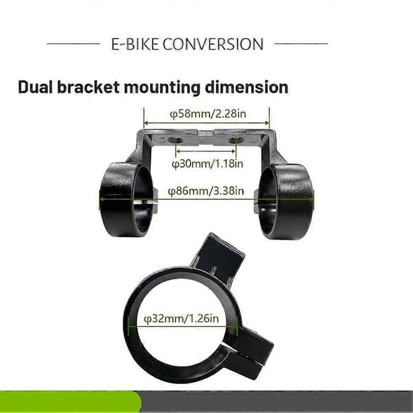 Displayhållare Fäste Elektrisk Cykelsystem Displayfäste för Ebike KT LCD 3 LCD3U LCD8H LCD8H
