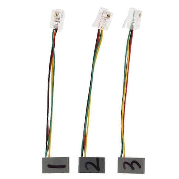 RJ9 4P4C Hane till 3,5 mm Hona Jack Headset Ljud Telefon Konverter Adapter Förlängningskabel