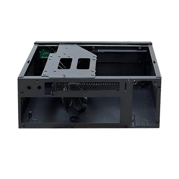 Mini ITX -tietokonekotelo HTPC-runko 4XUSB-tuella 1U PSU Yhteensopiva MINI-ITX-emolevyn kanssa