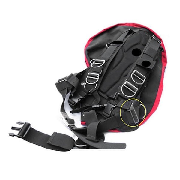 Rustfritt stål Sidemount Webbing Strap Keeper for dykking Passer for 5cm Webbing Slitesterk BCD Tilgang