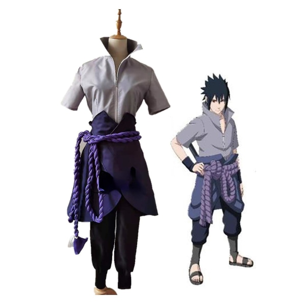 Uchiha Sasuke 6 Generation Ninja Army Cosplay-asut aikuisille ja lapsille suorituskykyiset vaatteet korkealaatuisia 2XL