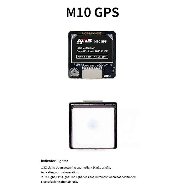For M10 GPS-modul UBLOX-protokol Beidou Kompas Navigationsmodul til FPV Drone RC Freestyle Quadc
