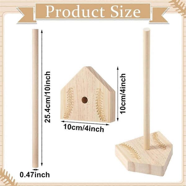 Træ Mesterskabs Ring Display Holder Baseball Softball Ring Display Holder til Mandehule Indretning, Gi