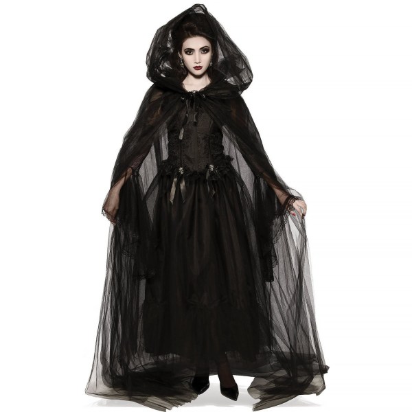 Halloween kostym spöke brud häxa vampyr cosplay prestanda spel kostym skräck demon kostym Witch B XXL