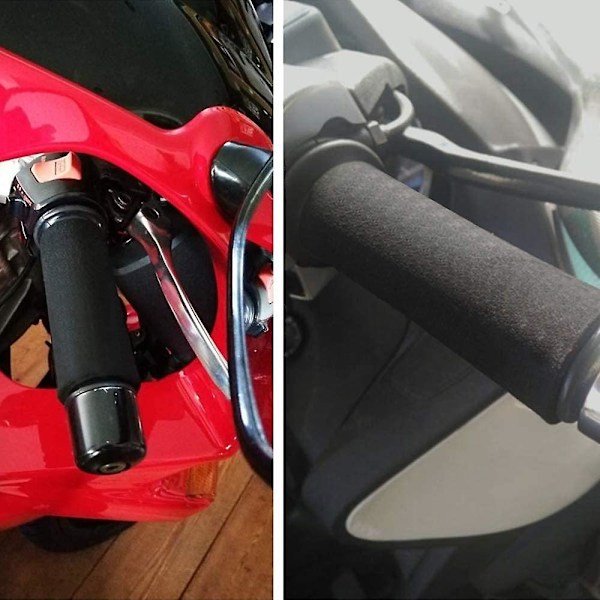 Universelt motorsykkelstyre svampdeksel, 2 stk. motorsykkelstyre mykt skum, egnet for de fleste motorsykkelstyrer.