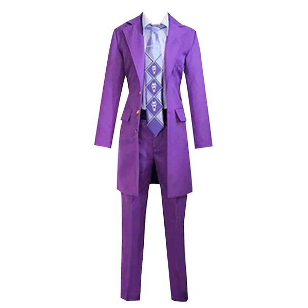 Halloween Kira Yoshikage Cosplay Kostym Vuxen Herr Skjorta Byxor Kappa Uniform Kostymer Karneval Party Cosplay Kostym T5 M