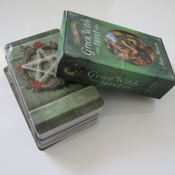 Ny Tarot orakel kort mystisk spådom grønn heks tarot kortspill brettspill for jenter 12
