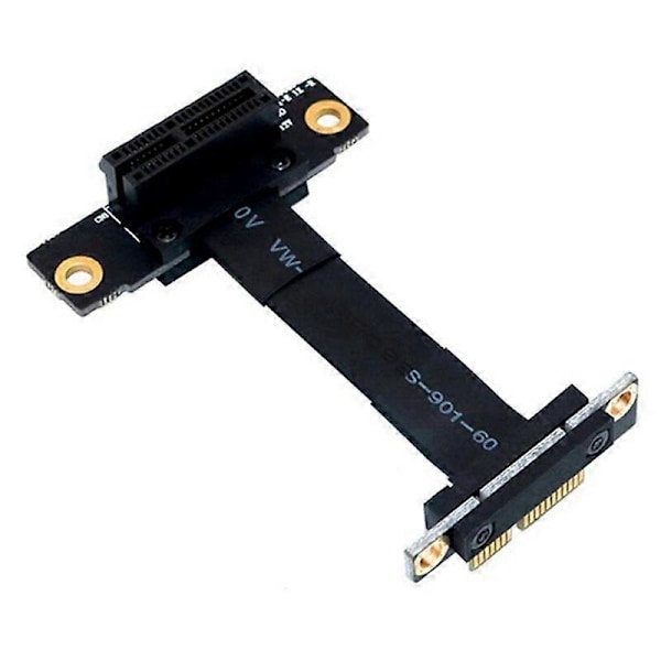 PCIE X1 Riser-kabel Dubbel 90 Graders Rät Vinkel PCIe 3.0 X1 Till X1 Förlängningskabel 8Gbps PCI 1X Riser