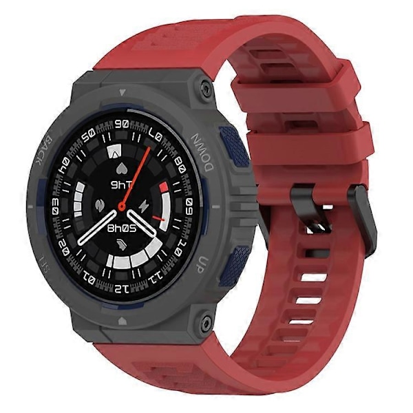 Kompatibelt för Huami Amazfit Active Edge A2212 Ersättningsarmband Mjukt Silikon Klockarmband Red