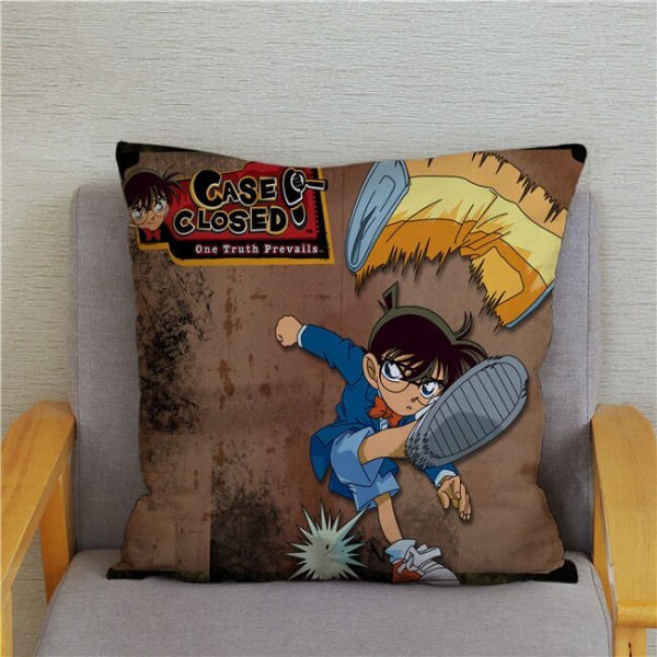 Japanilainen Anime Etsivä Conan -kuvioinen tyynynpäällinen, sarjakuvatyynyliina 23 450mm*450mm