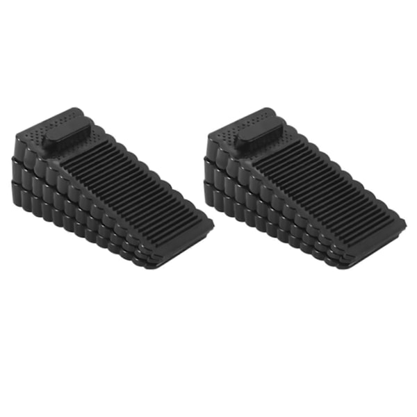 6-pack Dörrstopp Gummi Kil - Robust och Stapelbar Dörrstopp - -Resistent Gummidörrstopp