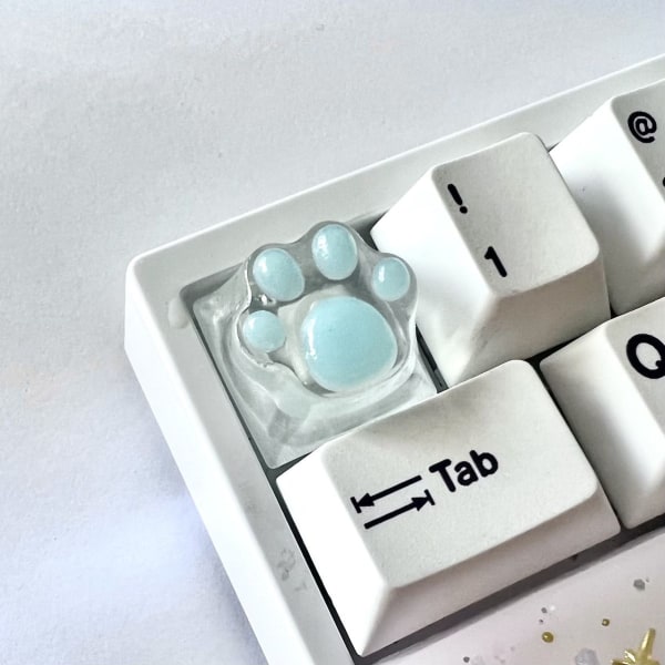Keycap Kattepote Transparent Bakgrunnsbelysning RGB WASD Pil ESC Key OEM XDA Cherry Profile Mx Switch Tiffany 4 Pcs