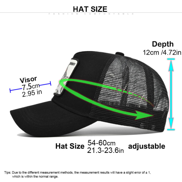 Hest Dyr Brodert Baseball Caps Mesh Trucker Hatt Red
