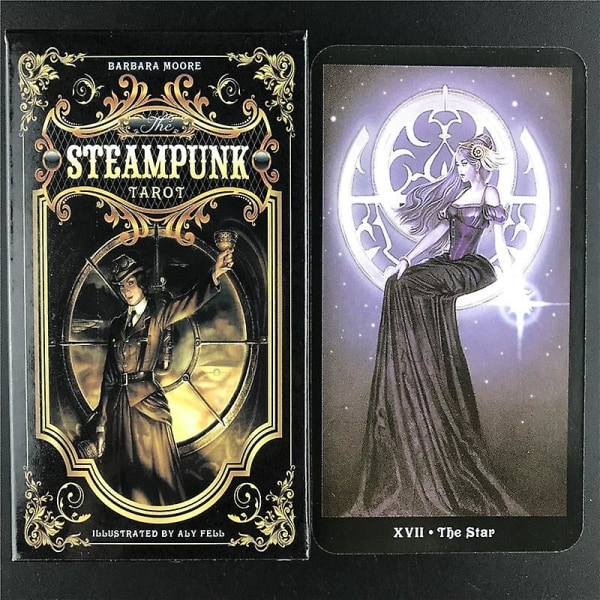 Tarotkort steampunk tarotborddekk brettspillkort for familiefest som spiller kortspill Mts05