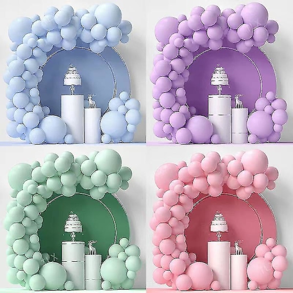 Vita Ballonger, 100 Stycken Mörkvit Ballonggirlang, 5 10 12 18 Tum Vit Ballongbåge Kit för Bo