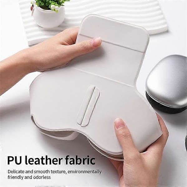 Kompatibel til Airpods Max Etui med Sleep Mode PU Læder Hovedtelefon Cover White