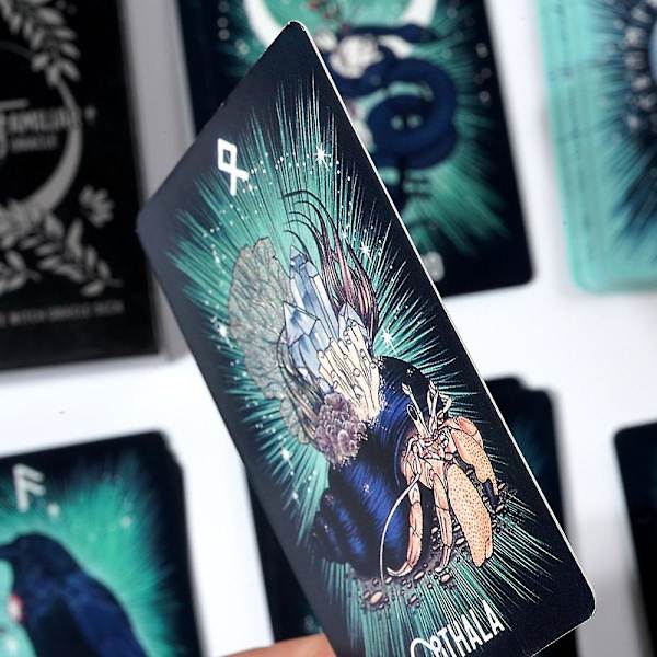 Witch Rune Oracle 24 Individuelle Tarot Rune Runekort Dyreorakel Dyretarot Viking Runer