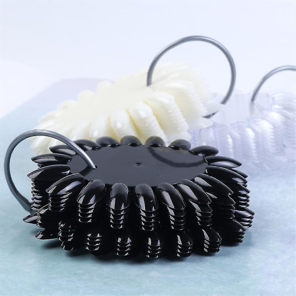 10 st/set Manikyr DIY Form Tips Akryl Naturlig Klar Falsk Nagel Display